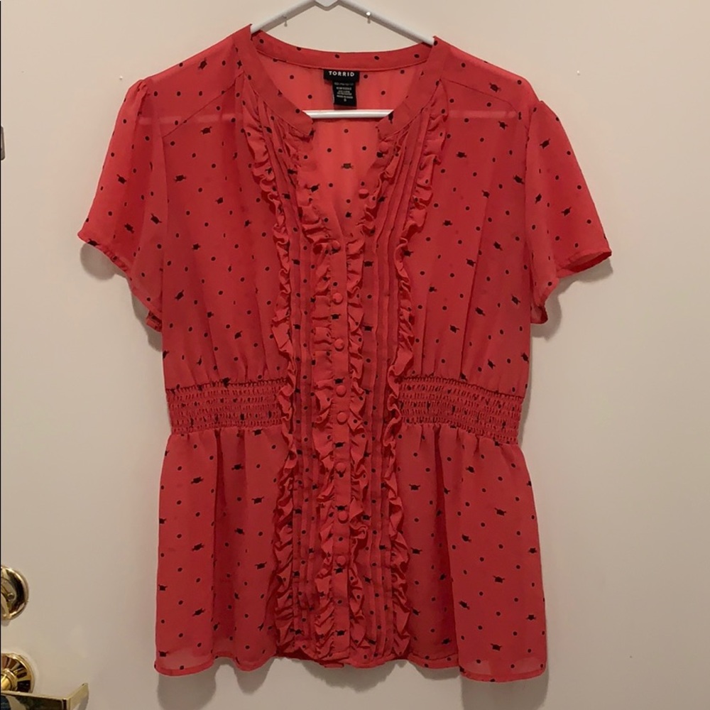 Gently Used Torrid Cat Blouse
